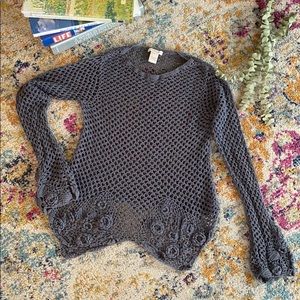 Sundance crocheted sweater.